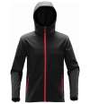 KSH-1 Stormtech Orbiter Hooded Soft Shell Jacket Black / Bright Red colour image
